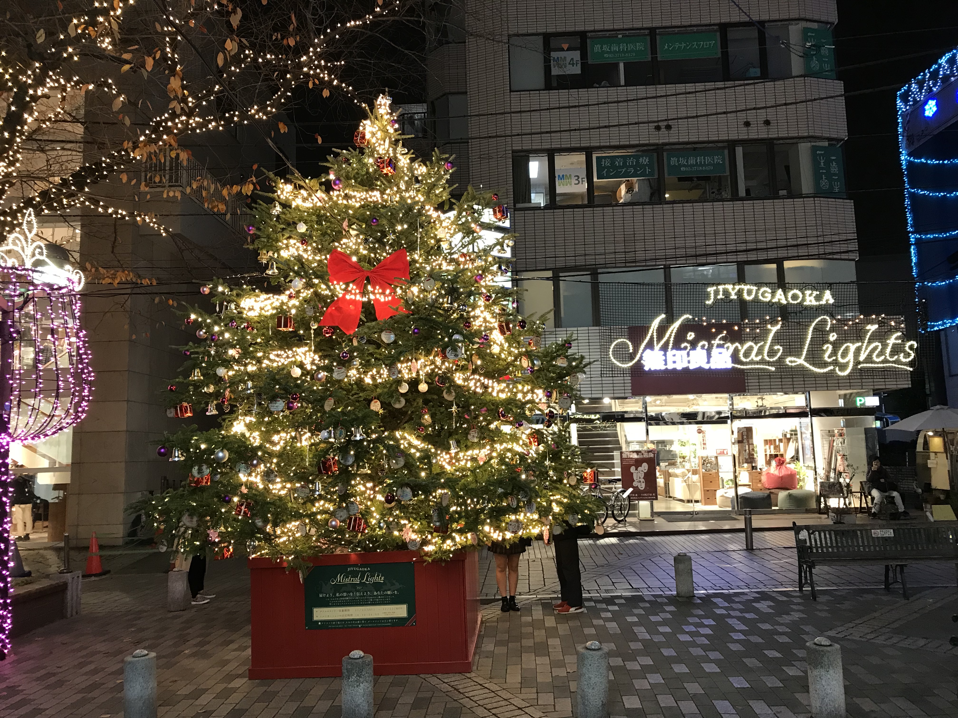 自由が丘の街にもクリスマスイルミネーション！！